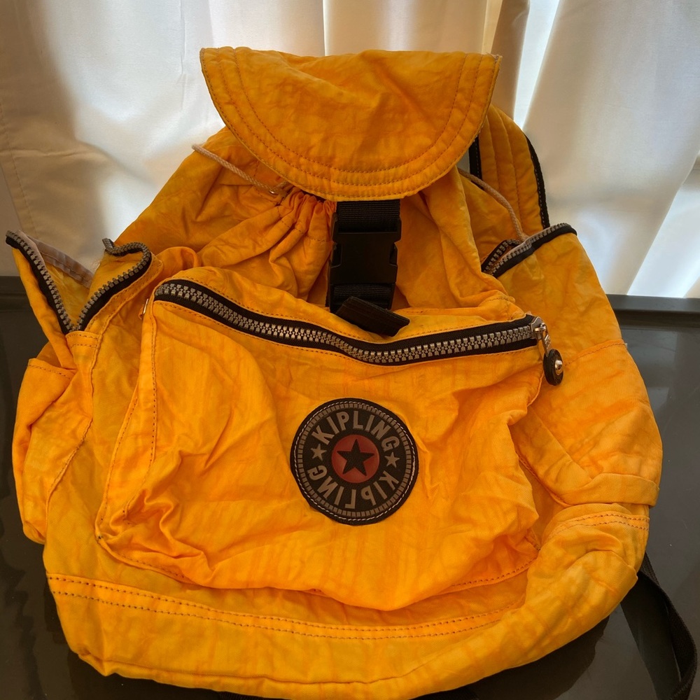Yellow Kipling backpack